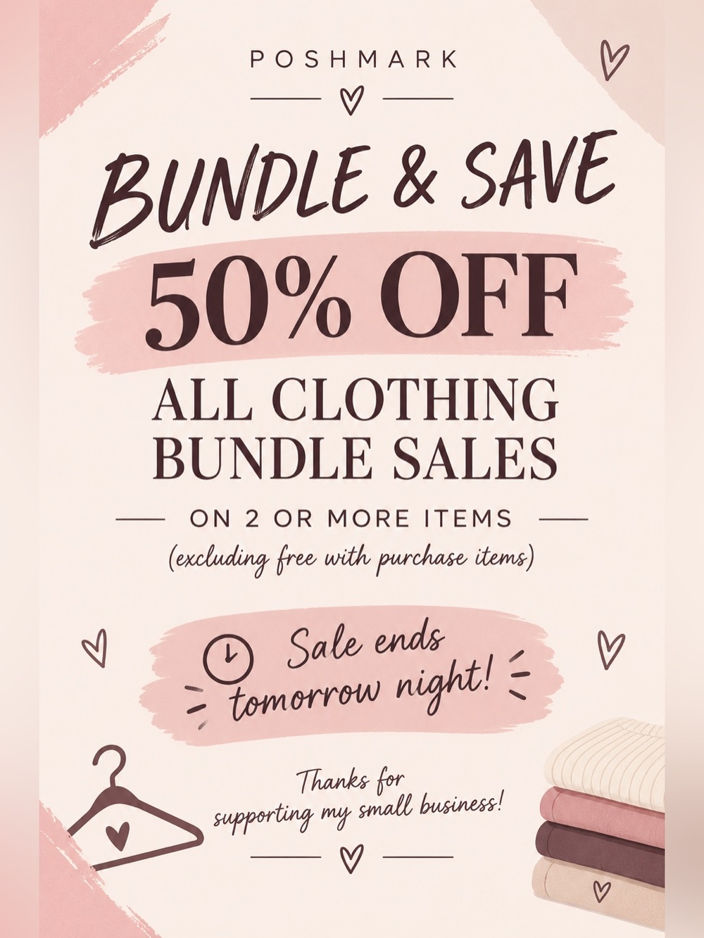 50% Off Clothing Bundles!